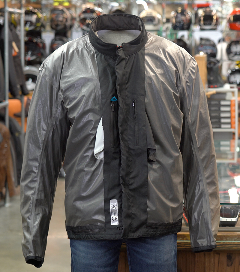 Inside out drop liner motorcycle jacket